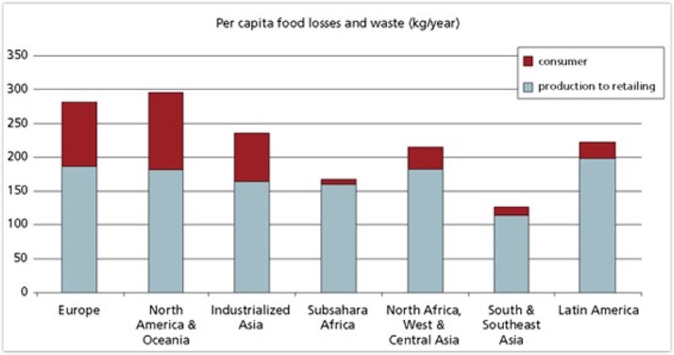 food waste graph